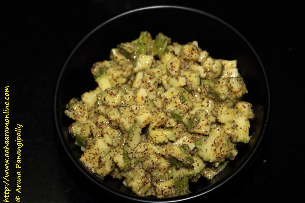 Avabaddalu | Instant Andhra Mango Mustard Pickle