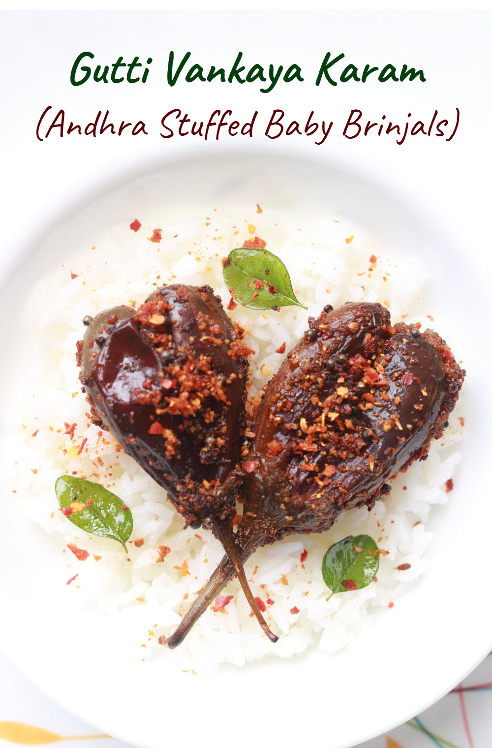 Gutti Vankaya Karam Stir Fried Andhra Stuffed Baby Brinjals