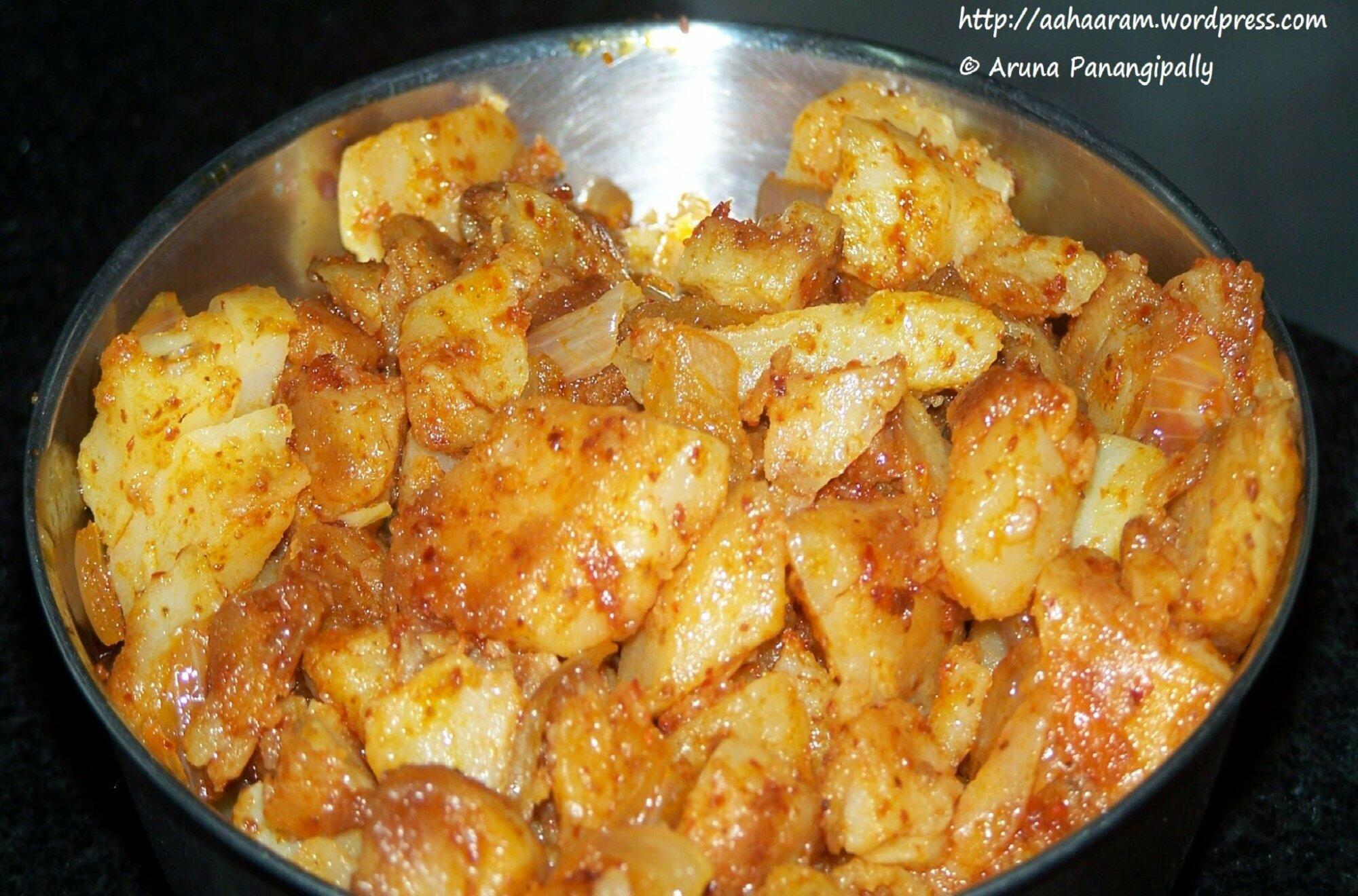 Bangala Dumpa Vepudu or Potato Fry