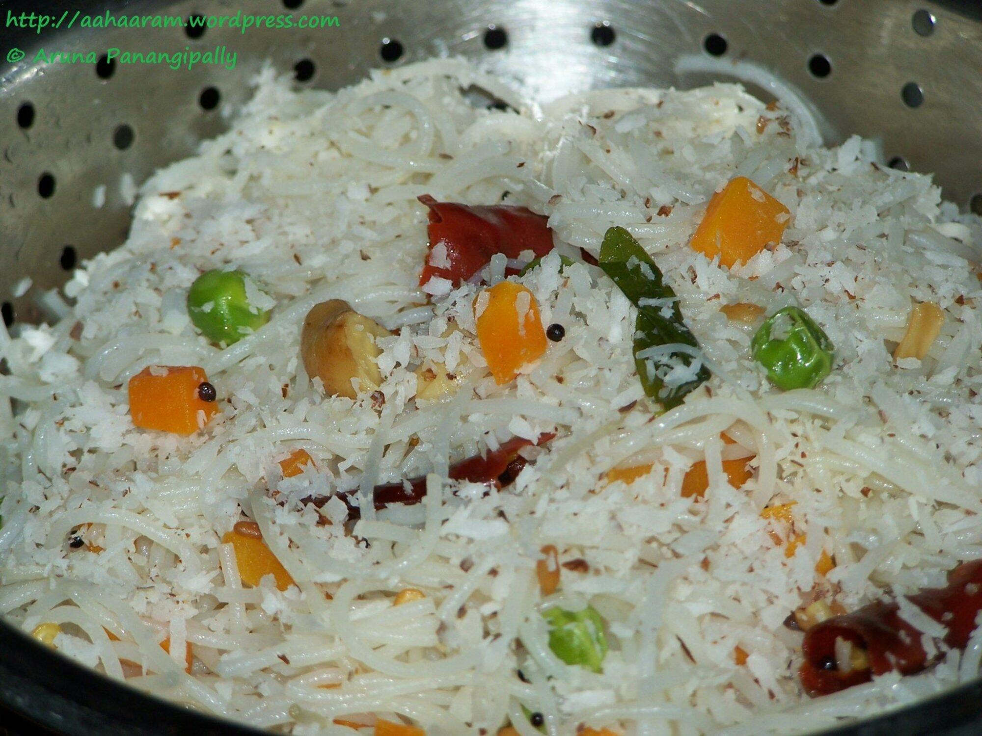 Rice Sevai or Sevai Upma