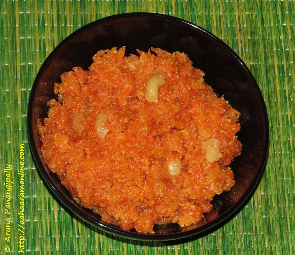 Gajar ka Halwa or Carrot Halwa - Indian Dessert