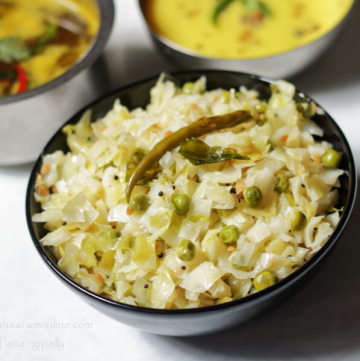 Cabbage Peas Curry