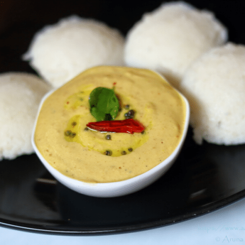 Peanut Chutney | Palli Pachadi for Idli and Dosa