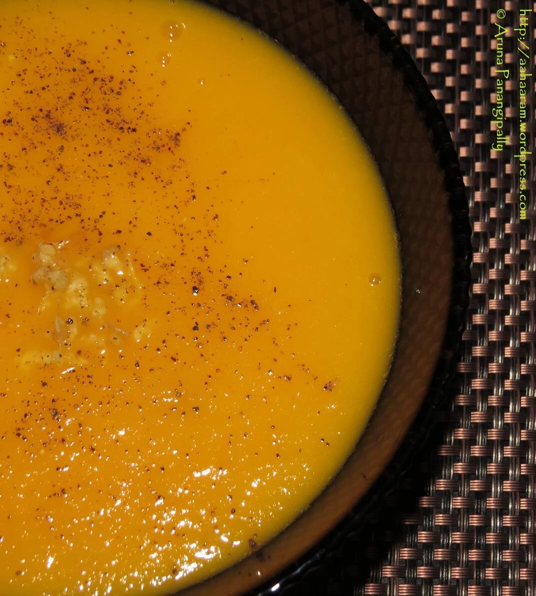 Carrot and Ginger Soup with a Dash of Orange