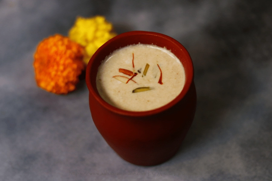 Thandai: Milk Simmered with Spices and a Dry-Fruit Paste