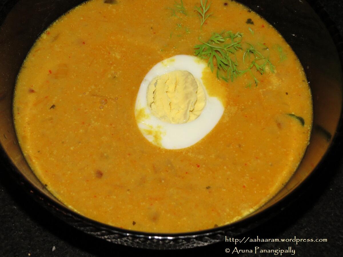 Egg Curry with Coconut Milk