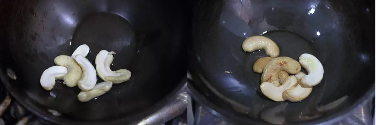 The ghee-fried cashews