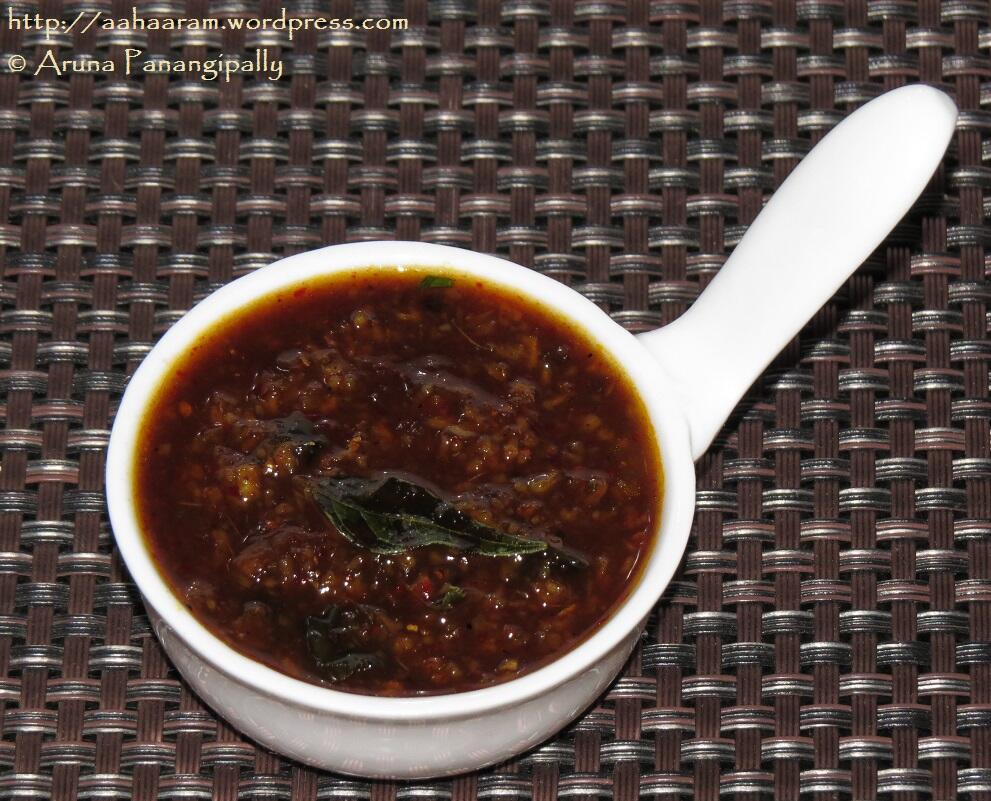 Puli Inji, Inji Puli, or Ginger Tamarind, and Jaggery Relish