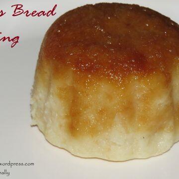 Eggless Bread Pudding