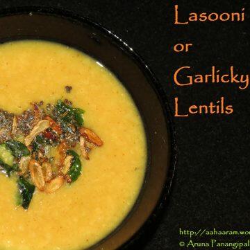 Lasooni Dal or Garlicky Lentils