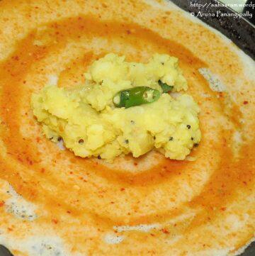 Mysore Masala Dosa - Mumbai Street Food Style