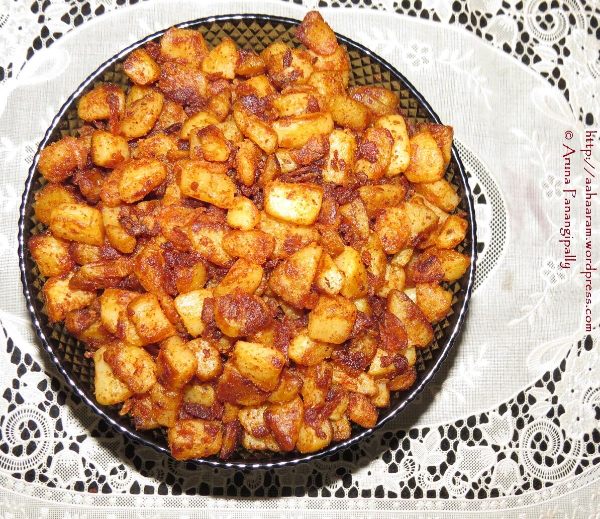 Crisp Potato Fry, Bangala Dumpa Vepudu, Urulai Kizhangu Roast - South Indian Style
