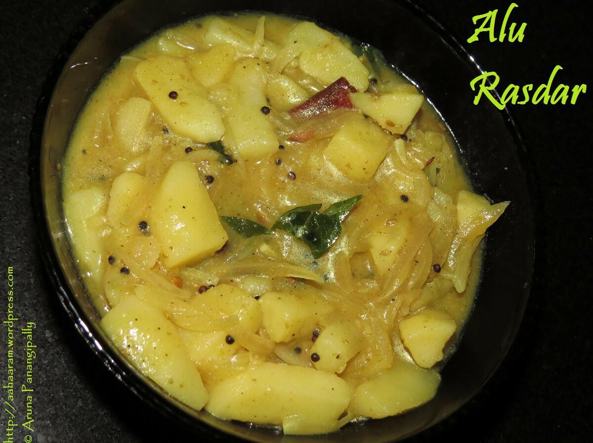 Alu Rasdar - Potato Curry for Rotis and Puris