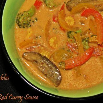 Vegetables in Thai Red Curry