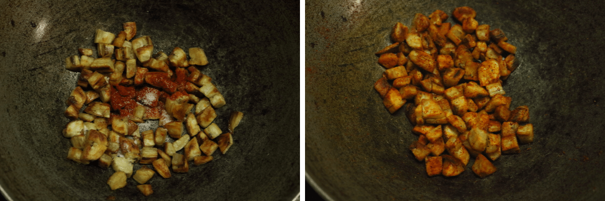 Aratikaya Vepudu | Crisp Raw Banana Fry | Vazhakkai Varuval