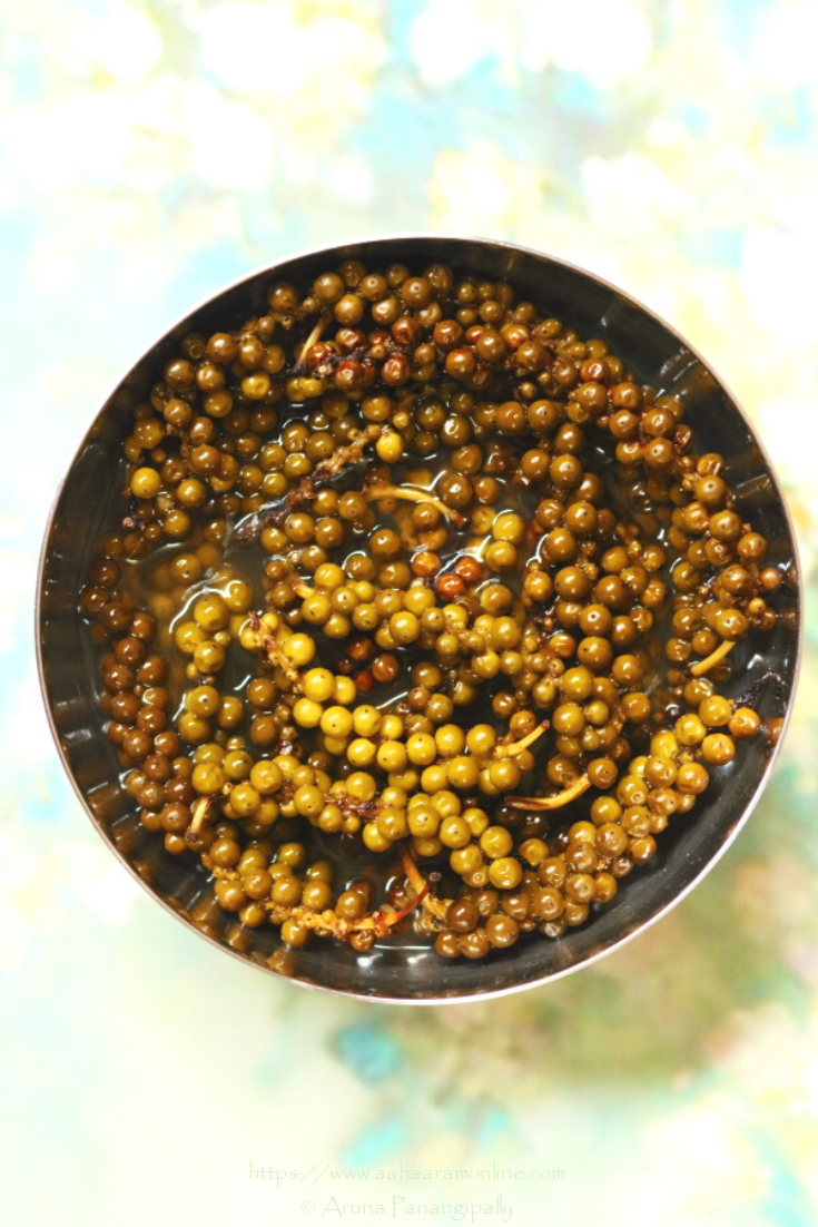 Green Peppercorn Pickle In Lemon Juice Kuru Milagu Urugai