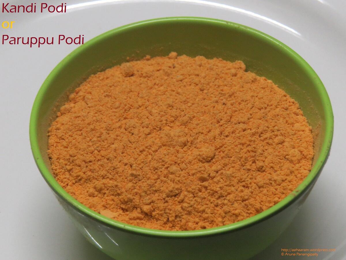Kandi Podi or Paruppu Podi