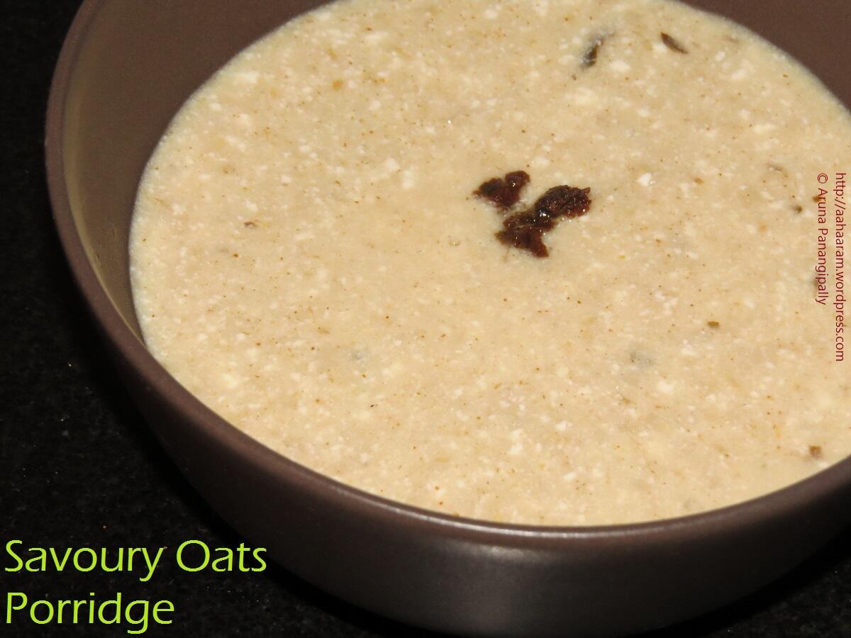 Savoury Oats Porridge with Buttermilk
