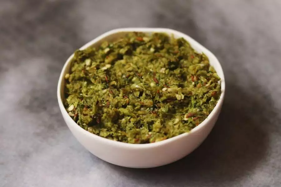 A Bowl of Mirchi Thecha: The Spicy, Garlicy, Nutty Maharashtrian Green Chilly Chutney