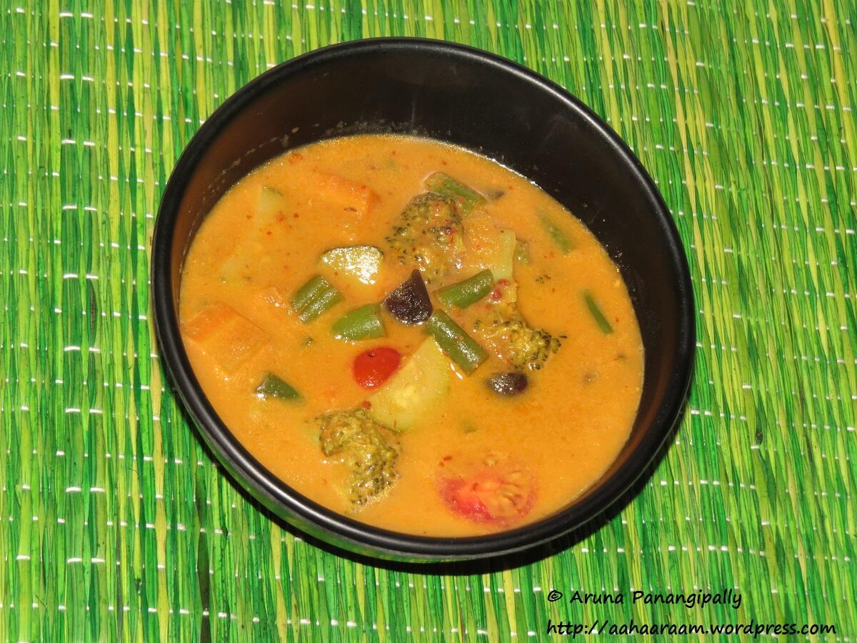 Kalio Tempe - Vegetables in Galangal and Coconut Milk Gravy - Bali - Indonesia - Recipe