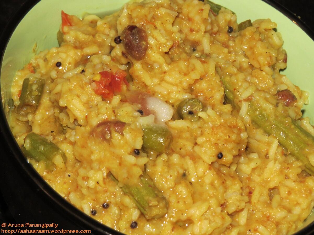 Sambar Rice | Kadamba Sadam with Ghee on Top!