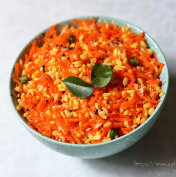 Carrot Moong Dal Kosambari