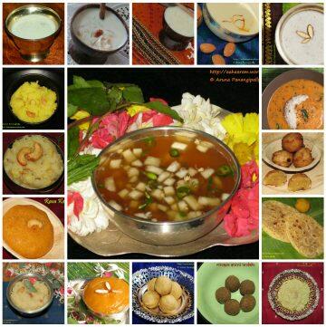 A collection of traditional Andhra recipes to celebrate Ugadi, the Telugu New Year
