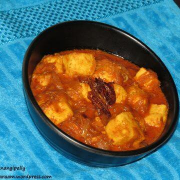 Paneer Do Pyaza, Mughlai, Cottage Cheese Curry