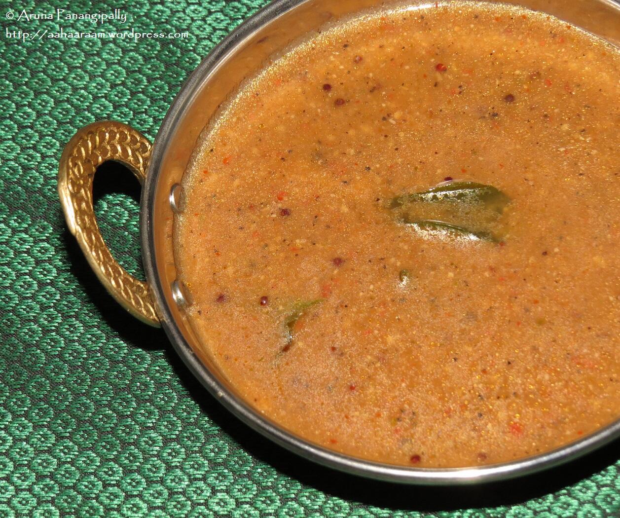 Milagu Kuzhambu - Hot Pepper Gravy from Tamil Nadu 