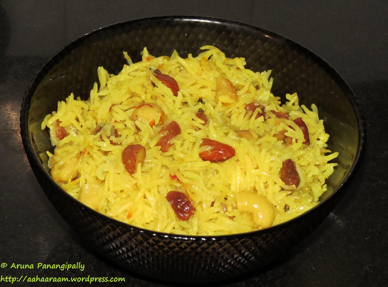 Zarda Pulao or Sweet Rice - Ramazan or Ramadan Recipe