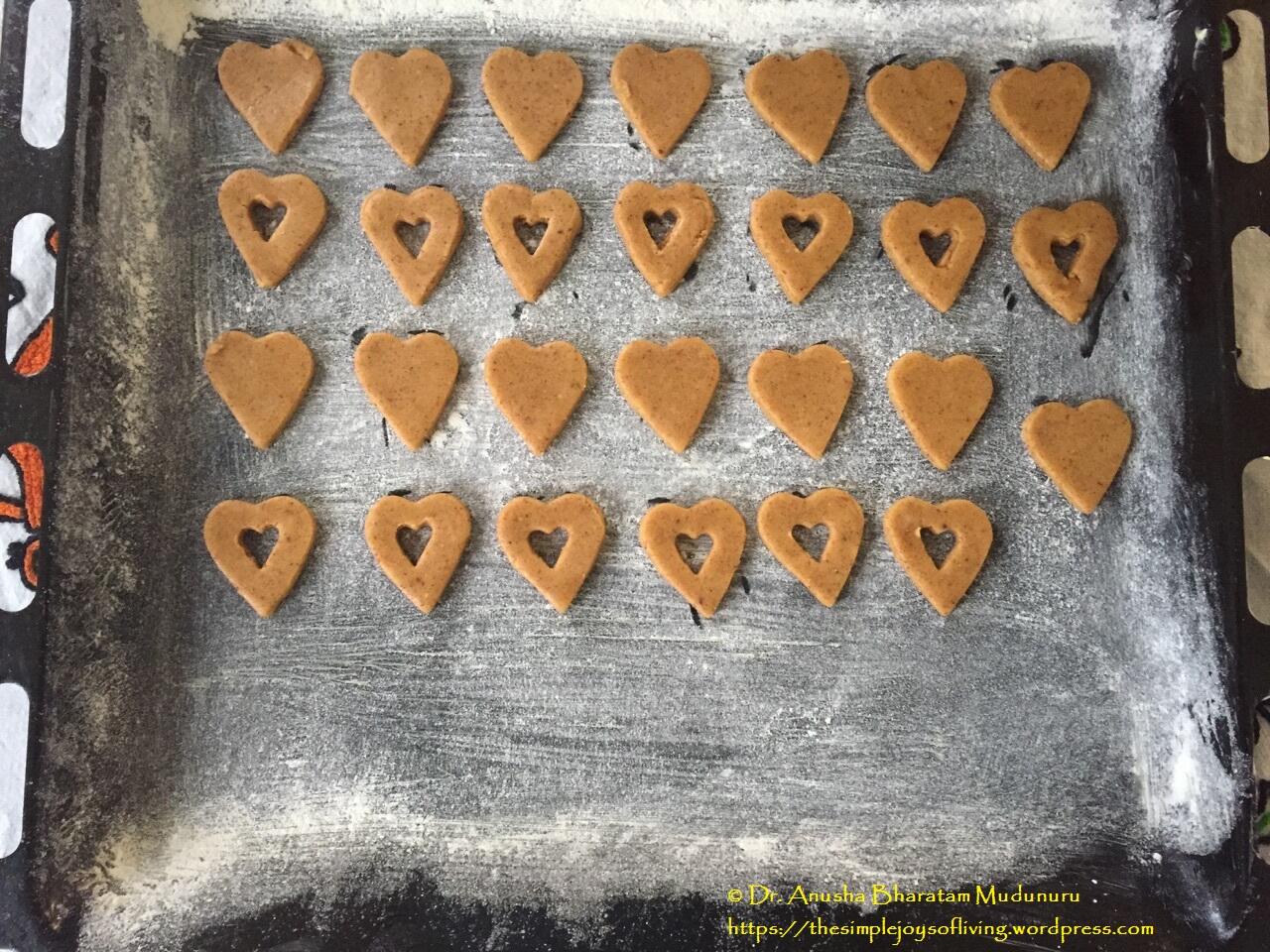 Lintzer Cookies - Just Going into the Oven