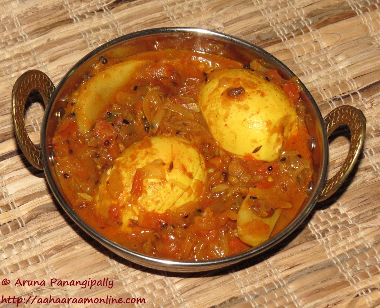 Bengali Style Egg Curry - Dimer Jhol or Dimer Dalna