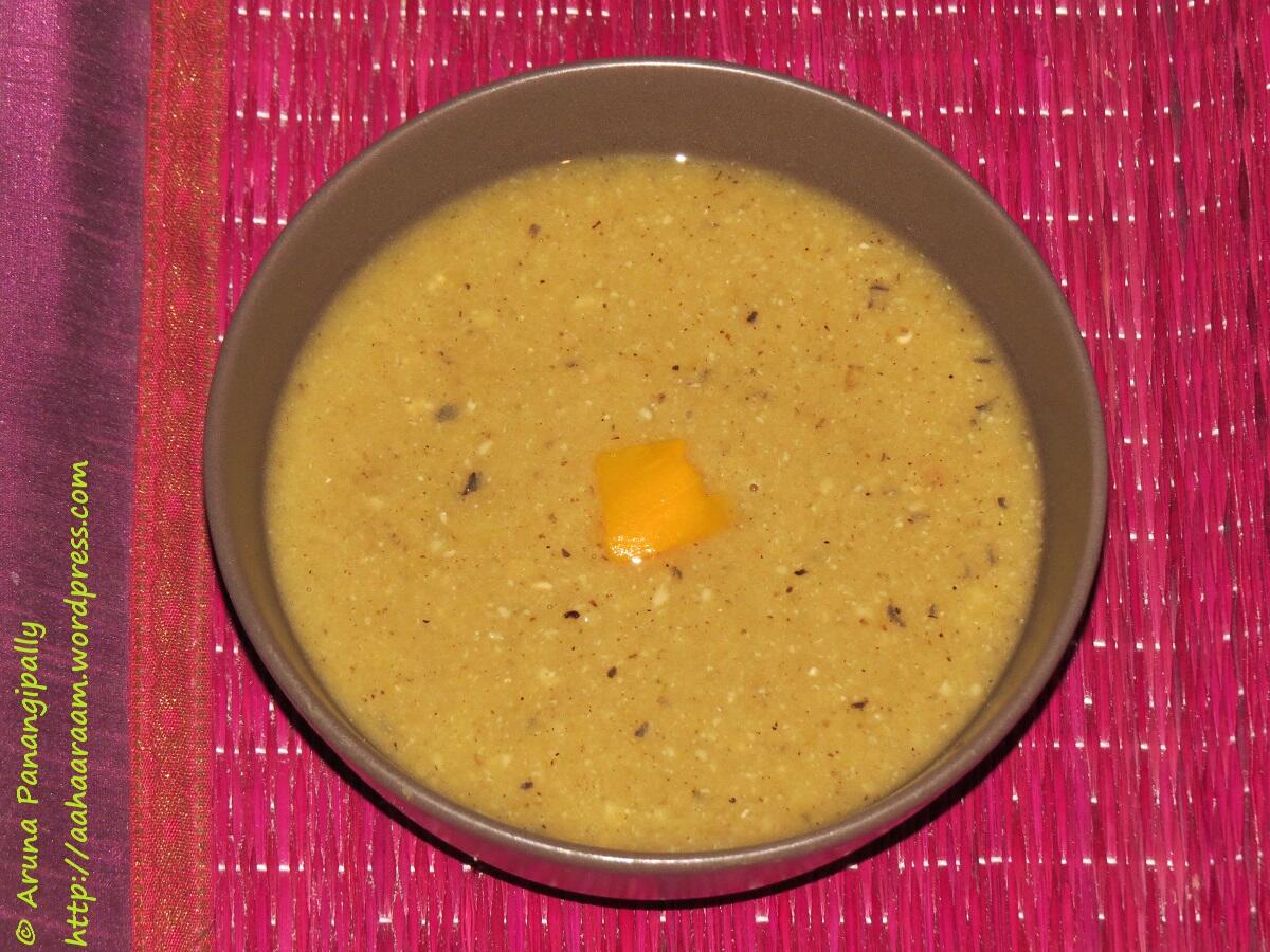 Black Eyed Peas and Pumpkin Soup, No Oil, Diet Healthy Recipe