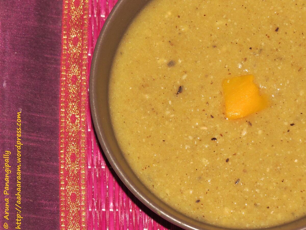 Pumpkin and Black Eyed Peas Soup
