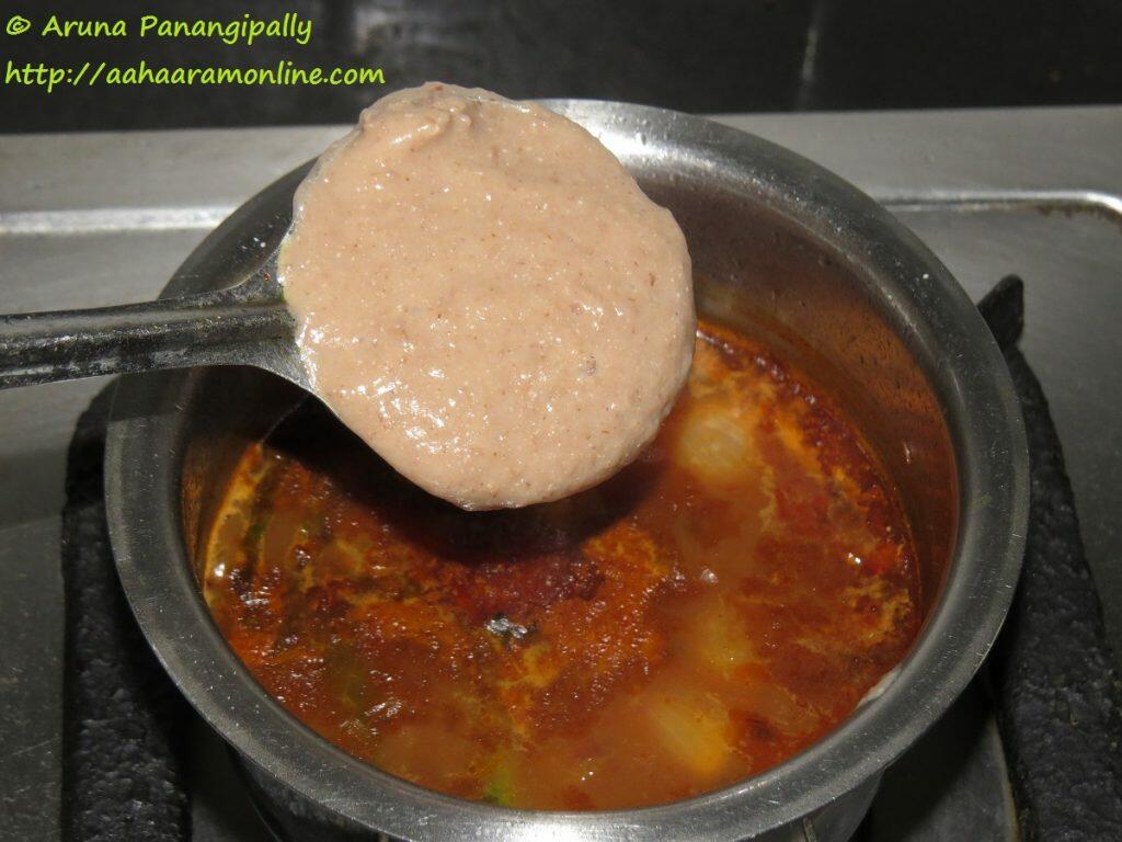 Add Horse Gram Paste