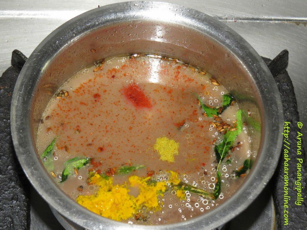 Boil Horse gram Water and Tamarind Paste