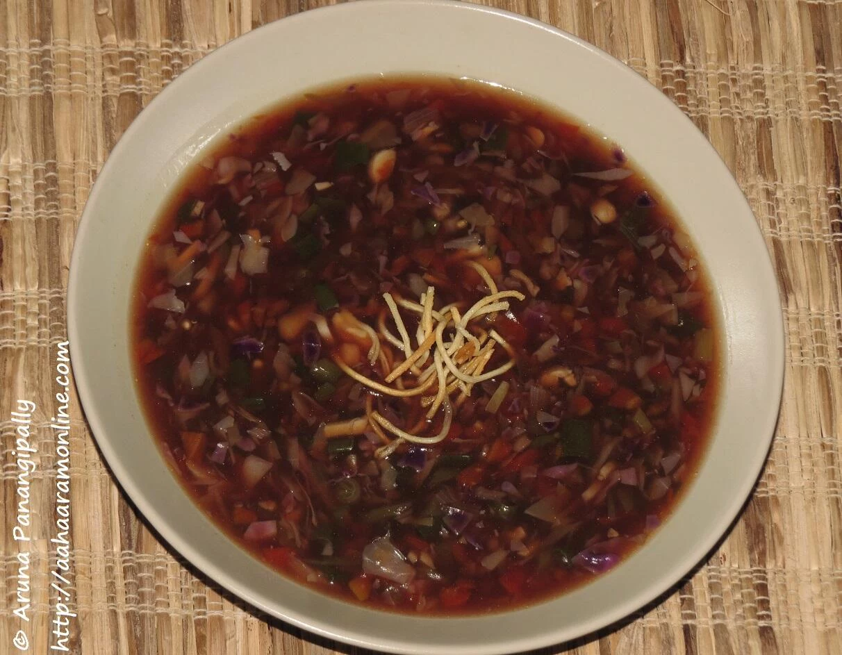 Vegetarian Manchow Soup