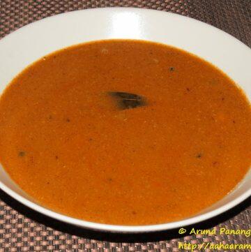 Vegetarian Sherva or Shorba - Side Dish for Veg Pulav