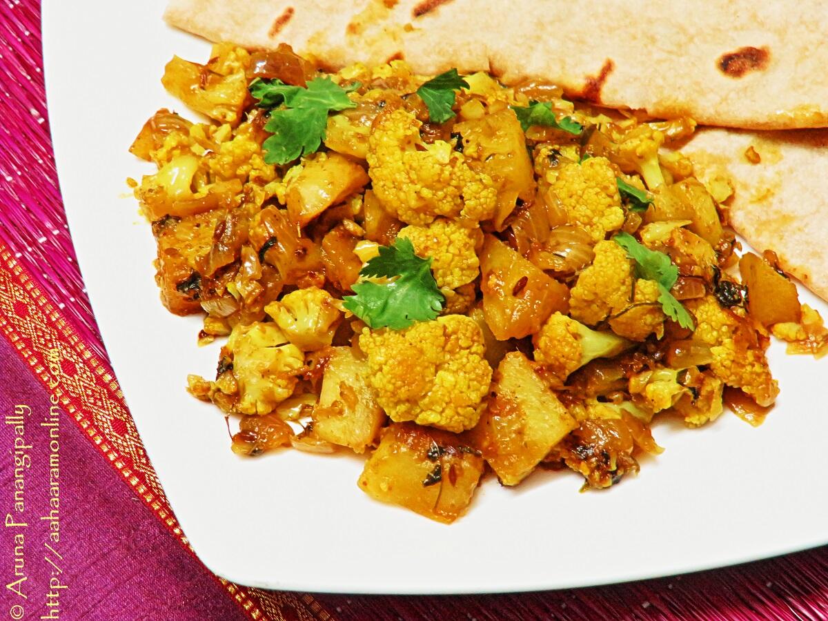 Punjabi Aloo Gobi - Cauliflower And Potato Curry | ãhãram