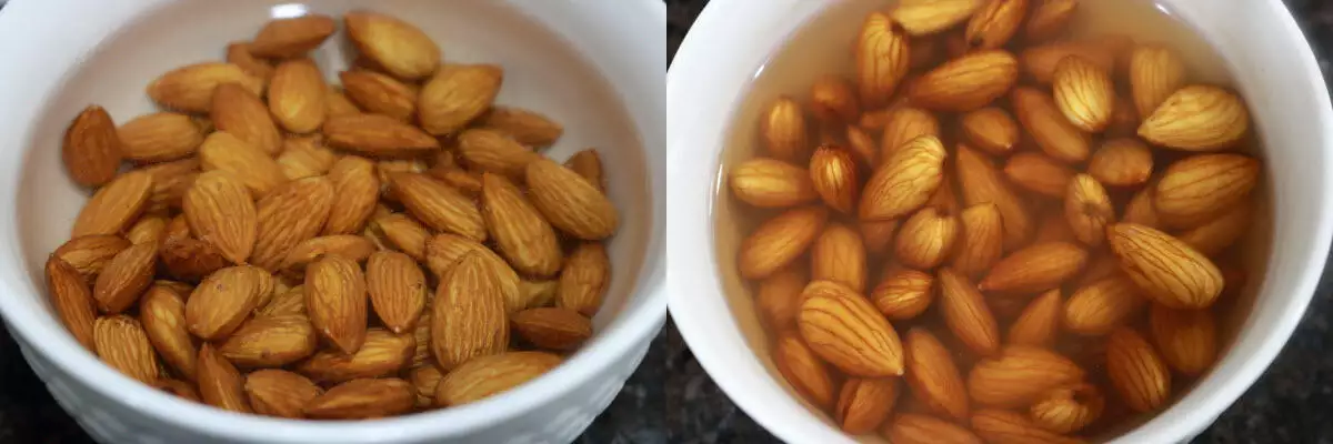 Soaked almonds