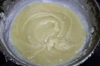 The thickened Badam paste