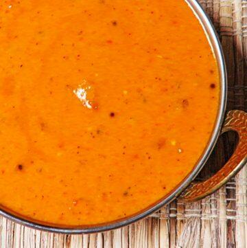 Amlechi Uddamethi - Raw Mango Curry with Coconut, Udad Dal and Methi from Goa