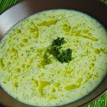 Cold or Chilled Cucumber Soup