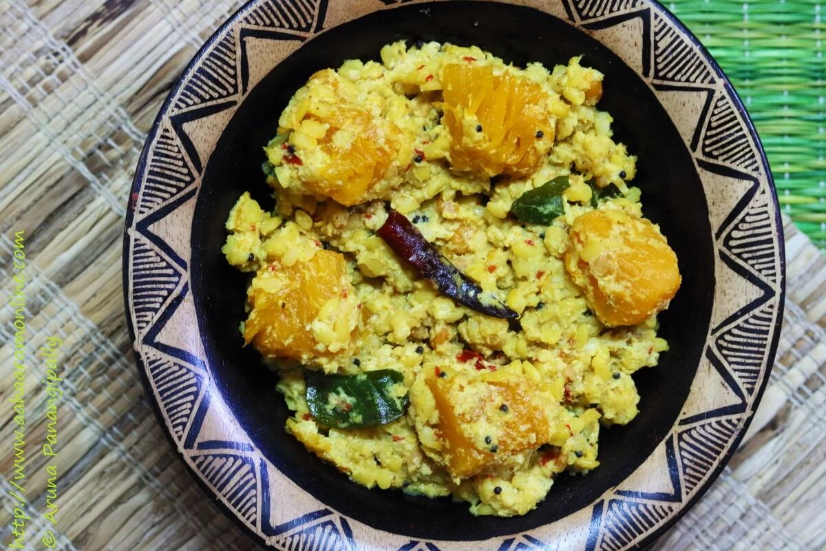 Gummadikaya Kura | Andhra Style Red Pumpkin Curry