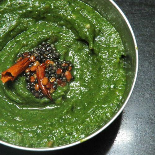 Kalchina Vankaya Kothimira Pachadi Andhra Style Roasted Brinjal