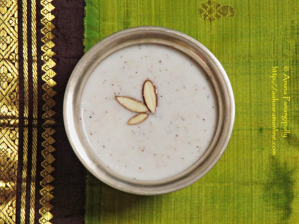 Vegan Gasagasala Payasam, Gasagasala Payasam, Khus Khus Kheer, Poppy Seeds Kheer with Cashews and Almonds