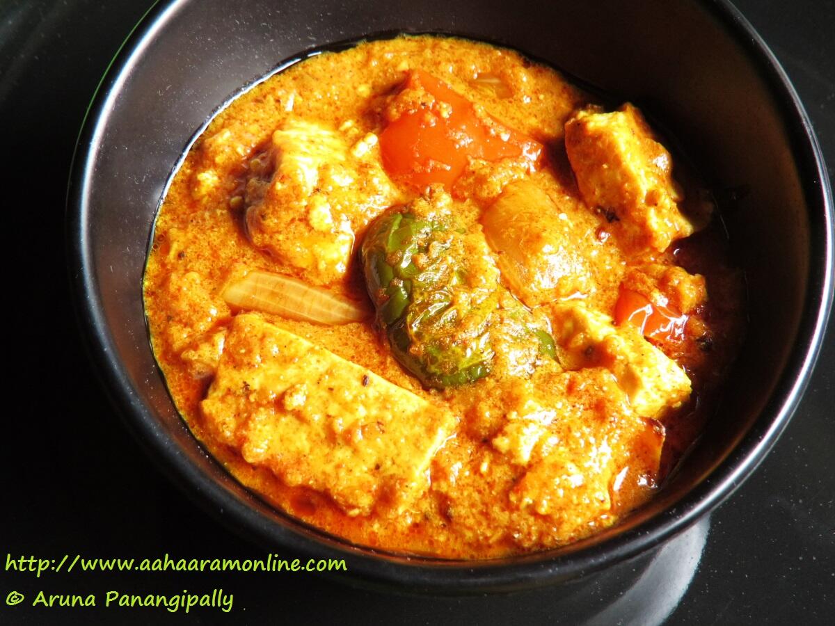 Paneer Tikka Masala is a gravy version of the popular starter, Paneer Tikka