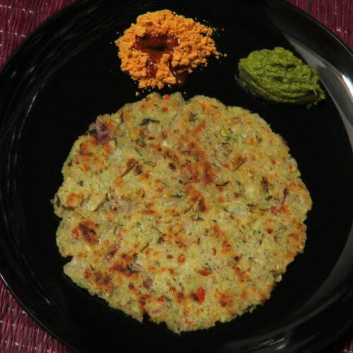 Rava Rotti | Savoury Semolina Pancake from Karnataka - ãhãram