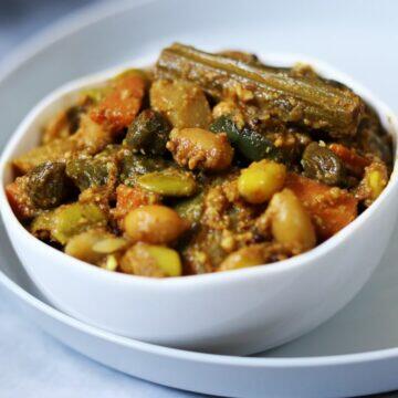 Bhogichi Bhaji is made with freshly harvested winter vegetables for Bhogi, the first day of Makara Sankranti