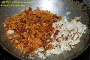 Add the grated jaggery